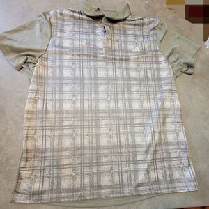 Stylish Gray Plaid Polo Shirt